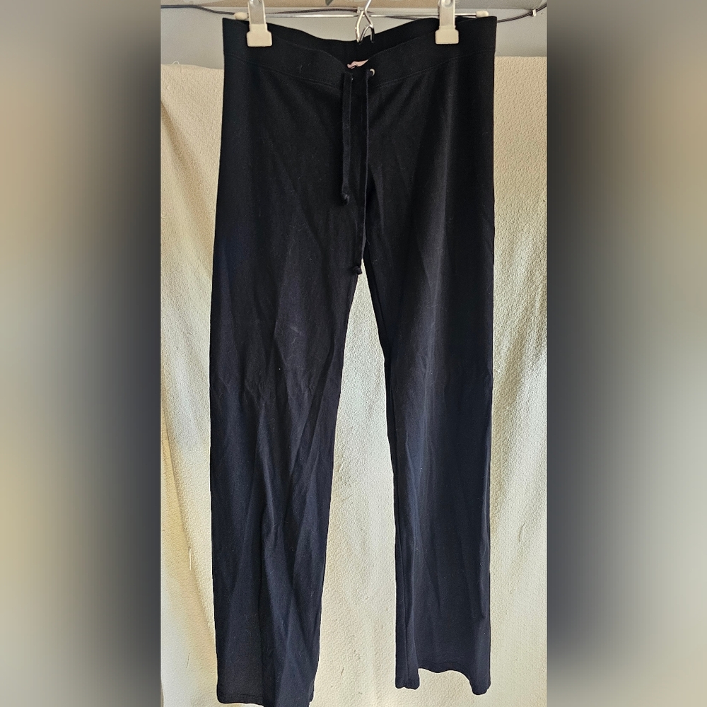 Juicy Couture Black Yoga Pants, Size Medium